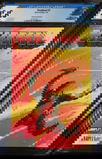 DEADPOOL #2 (2024) Marvel 1:25 Wolverine Homage CGC Slab 9.8 NM/M White Pages