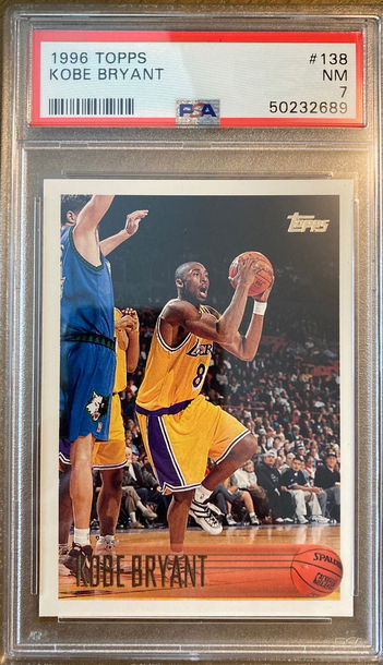 1996 Topps Kobe Bryant PSA 7 NM