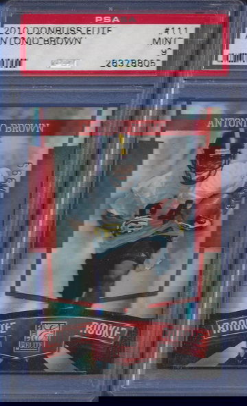 2010 Donruss Elite Antonio Brown /999 PSA 9 (BillsGridironGreats)