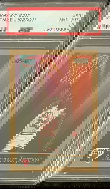 1990 Skybox Michael Jordan PSA 8 NM-MT