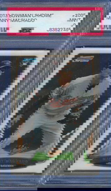 2013 Bowman Chrome Manny Machado #205 *PSA 9*