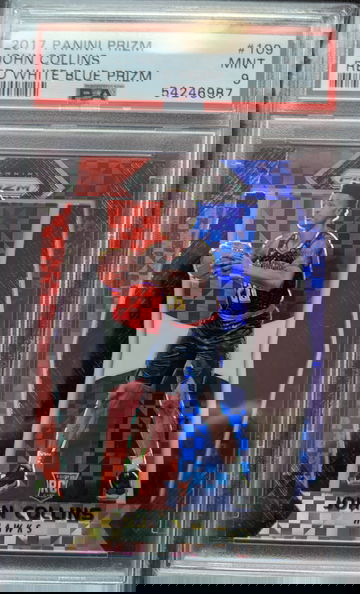2017 Panini Prizm John Collins #109 Rookie PSA 9 RWB