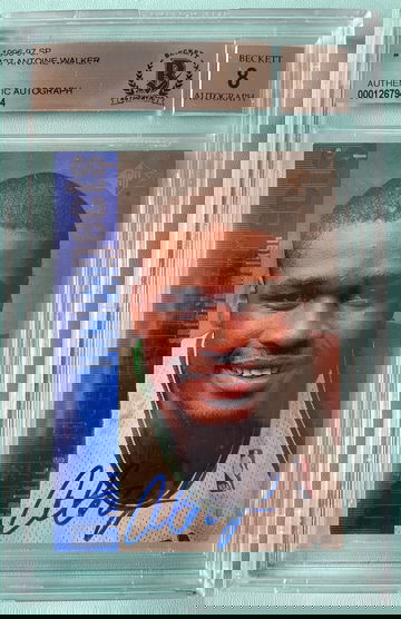 1996 SP Antoine Walker Signed Rookie Card Beckett Authenticated Auto