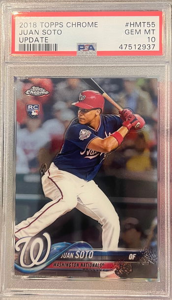 2018 Topps Chrome Update Juan Soto HMT55