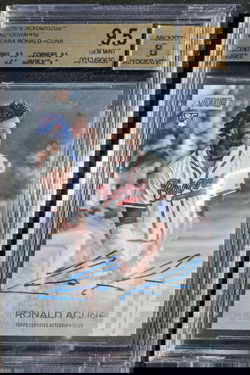 Ronald Acuna Jr. 2018 Topps Stadium Club #SCA-RA SCARA On-card Autographs Atlanta Braves BGS 9.5 RC