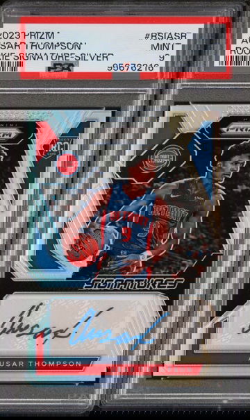 2023-24 Panini Prizm Ausar Thompson Rookie Signatures Silver Auto PSA 9 RSI-ASR