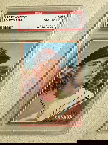 1962 Topps #168 Leo Posada PSA 8 NM-MT ATHLETICS