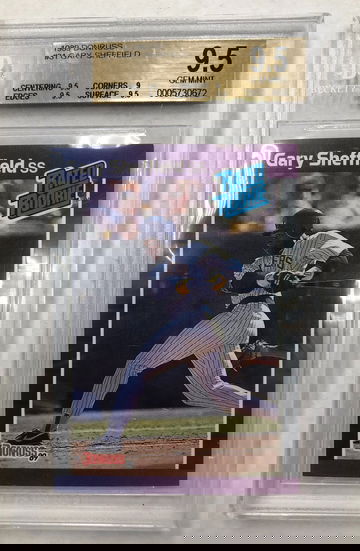 1989 Donruss Gary Sheffield Rated Rookie BGS 9.5