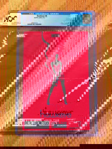 HAWKEYE #8 CGC 9.8 NM/M WP Kate Bishop 1st Kazi Clown Disney+ show