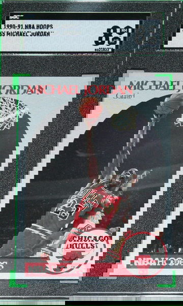 91 Hoops Michael Jordan #65  SGC 8 