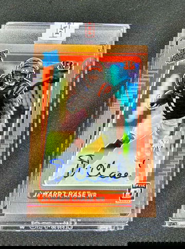 2021 Ja’Marr Chase Donruss Optic Bronze Copper Prizm Rookie Auto #207 SEALED RC On Card Autograph Jamarr