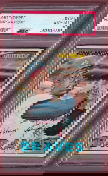 1967 Topps #250 Hank Aaron PSA 6