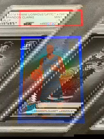 2019 Optic Brandon Clarke Blue #17/59 PSA 9