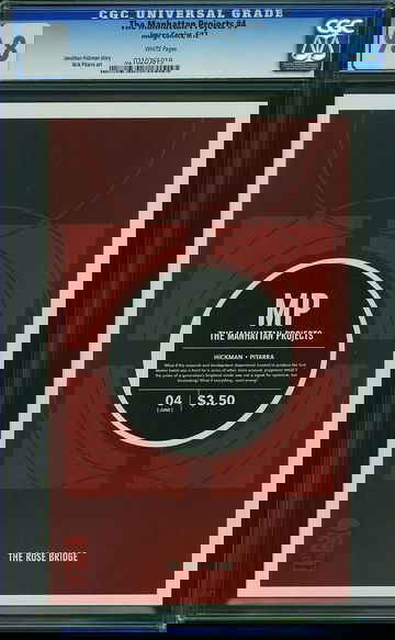 THE MANHATTAN PROJECTS #4, CGC 9.8 NM/MT -- HIGHEST GRADED