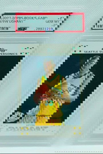 Kevin Durant Topps Rookie RC White #2 PSA 10