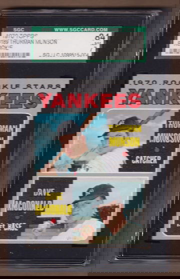 1970 Topps #189 Yankees Rookies Munson SGC 7 (84)