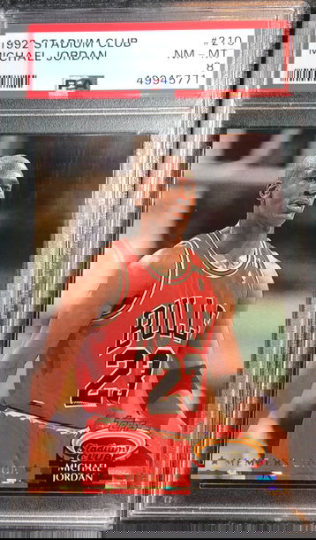 1992 Stadium Club Michael Jordan #210 Members Choice PSA 8 NM-MT