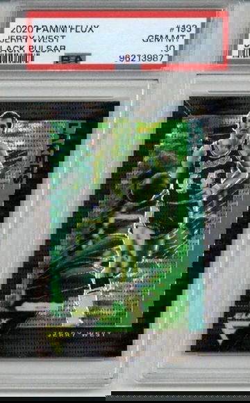 2020 PANINI FLUX BLACK PULSAR #193 JERRY WEST CARD LAKERS PSA 10 LOW POP