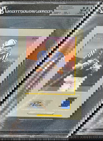 2006 Topps Turkey Red Cabinet Autographed Relics #PM Peyton Manning /75 BGS 8.5/10