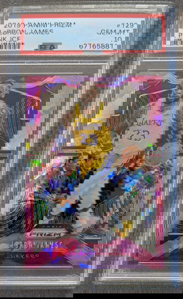 PSA 10 - 2019 Panini Prizm #129 LeBron James Pink Ice