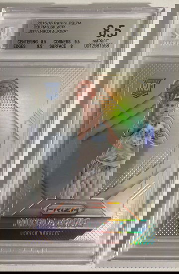 2015-16 Panini Prizm Nikola Jokic Silver Prizm RC #335 BGS 8.5