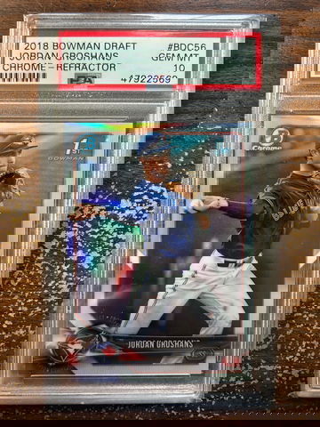2018 Bowman Draft BDC56 Jordan Groshans Chrome-Refractor PSA 10