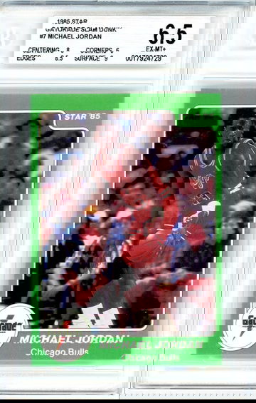 Michael Jordan 1985 Star Gatorade Slam Dunk BGS 6.5
