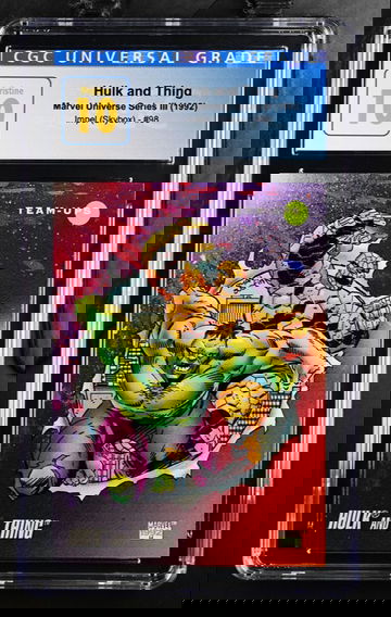 1992 IMPEL MARVEL UNIVERSE SERIES III HULK AND THING #98 CGC 10 PRISTINE