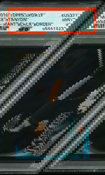 2010 Topps Update Walmart Black Mike Stanton PSA 9 