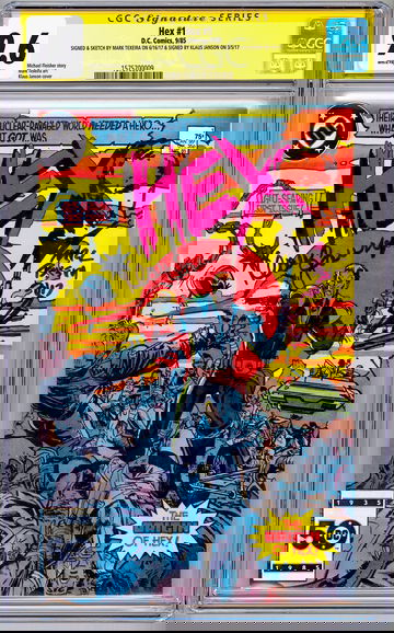 HEX #1 CGC-SS 9.6 aka JONAH HEX SIGNED & SKETCH MARK TEXEIRA + KLAUS JANSON 1985