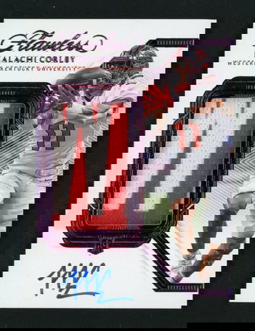 2024 Panini Flawless Collegiate Rookie Patch Auto Malachi Corley #154 RC RPA