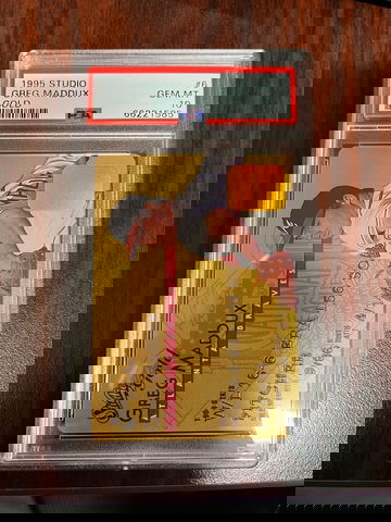 1995 Studio Gold  Greg Maddux PSA 10