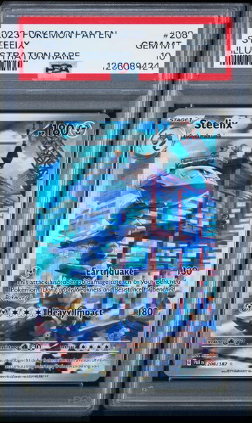 2023 Pokemon Scarlet and Violet Paradox Rift Illustration Rare Steelix #208 PSA 10