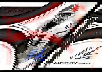 2022 Panini Immaculate Collegiate Introductions Nakobe Dean #II-NDE Auto /49