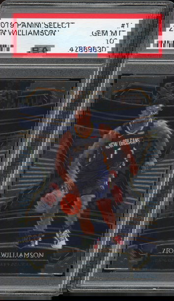 2019 Panini Select Zion Williamson Rookie PSA 10