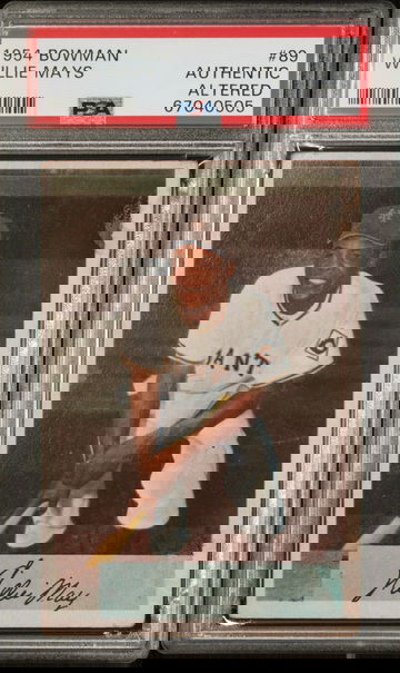 1954 Bowman Baseball #89 Willie Mays PSA A