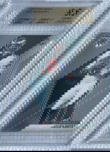 2020 Jalen Hurts Mosaic True Gem BGS 9.5