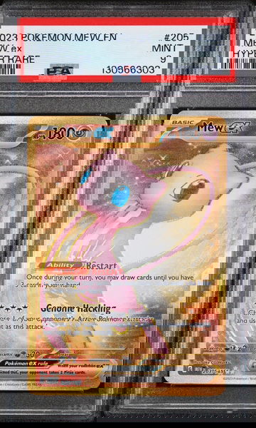 2023 Pokemon Scarlet and Violet 151 Hyper Rare Mew Ex #205 PSA 9