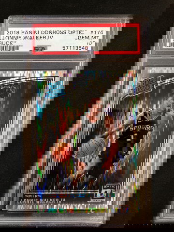 2018 Panini Donruss Optic - Lonnie Walker - Rated Rookie Shock Prizm PSA 10 Gem