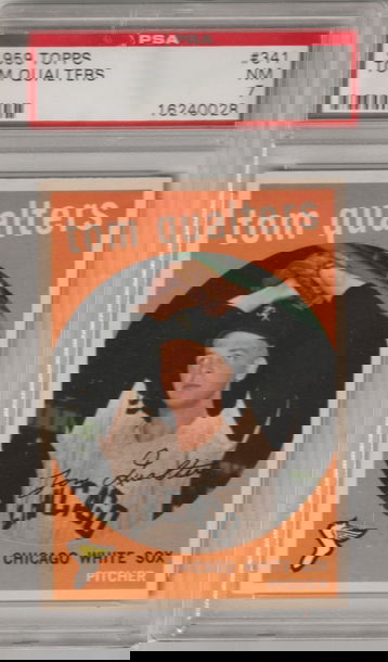 1959 Topps #241 Tom Qualters, PSA 7 (Near Mint)