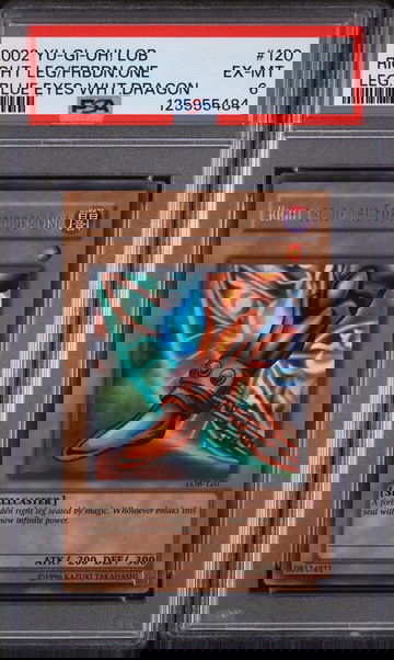 2002 Yu-Gi-Oh! Lob-Legend of Blue Eyes White Dragon Asian-English Right Leg of the Forbidden One #120 PSA 6