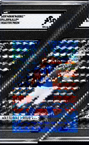 2024 Panini Mosaic #254 Josh Allen Blue Reactive Prizm SGC 9