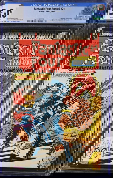 Fantastic Four Annual #21 (1988) - CGC 5.0 - Inhumans & Black Bolt - Marvel