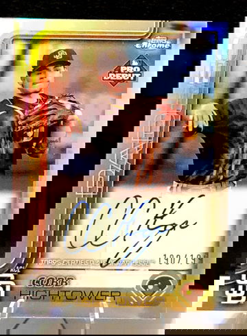 2025 Topps Chrome Pro Debut  Refractor  Autograph  COBB HIGHTOWER  /199  Auto Padres
