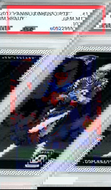 2017 PANINI DONRUSS OPTIC TOM BRADY #1 NEW ENGLAND PATRIOTS PSA 10 GEM MT