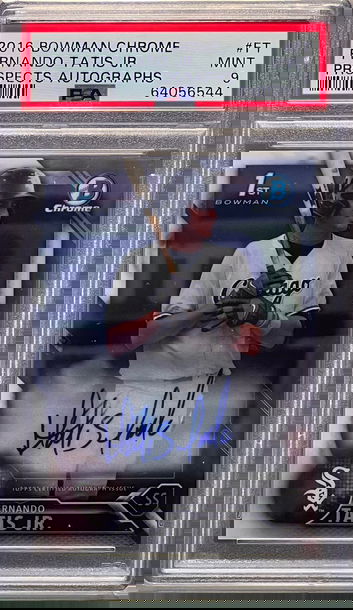 2016 Bowman Chrome Fernando Tatis Jr. Prospects Auto #FT Mint 9