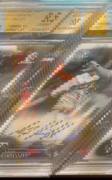 2016 Bowman Chrome Draft Alex Kirilloff Auto 