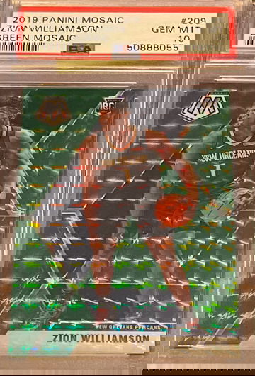 2019 Mosaic Zion Williamson Green Mosaic PSA 10! 🔥📈