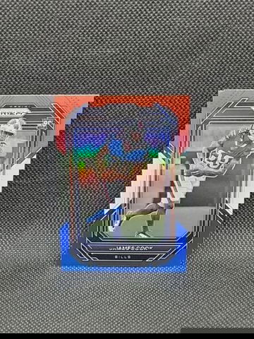 James Cook 2022 Prizm Rookie Red White & Blue Prizm #319 RC Bills COLOR MATCH!