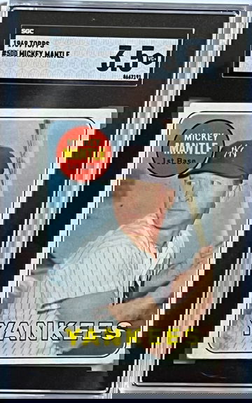 1969 Topps Mickey Mantle # 500 SGC 3.5